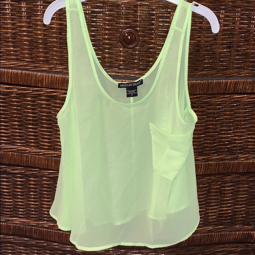 Neon See-Through Tank